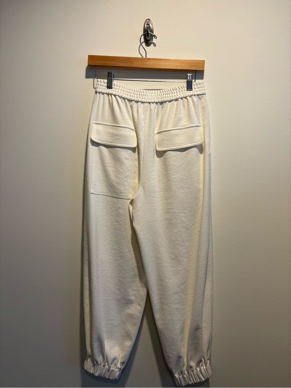 Tibi || Chalky Drape Plashet Jogger Pants Off White XS - Picture 4 of 9